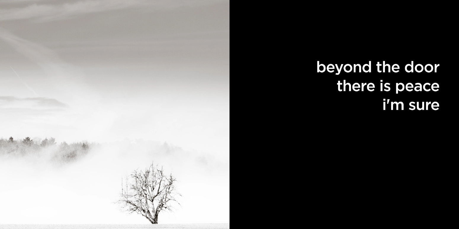 beyond the door there is peace i'm sure